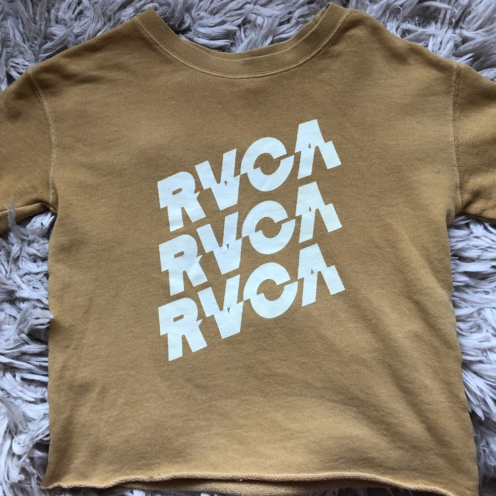 Yellow Rvca Sweatshirt